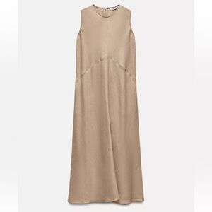Zara Tan Maxi Dress
